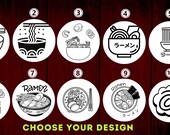 Personalized Japanese Udon / Ramen Bowl Set – Engraved Chopsticks, Spoon & Strap thumbnail 10