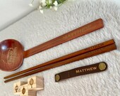 Custom Ramen Utensil Set: Personalized Ladle, Chopsticks & Lantern Holder thumbnail 6