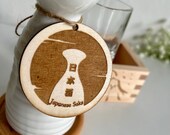 Japanese Sake Set | Ceramic Tokkuri, Mount Fuji Masu Box & Koi Coaster thumbnail 7