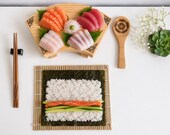 Bambusowy zestaw do Sushi | Personalizowane pałeczki, makisu, łopatka, podkładka thumbnail 11