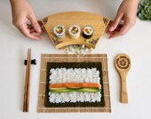 Bambusowy zestaw do Sushi | Personalizowane pałeczki, makisu, łopatka, podkładka thumbnail 18
