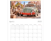 Funny Car Calendar 2027 – FLEImobil, Wolfie Wall Calendar with Classic Cars, Rally & Tuning Art thumbnail 4