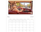 Funny Car Calendar 2027 – FLEImobil, Wolfie Wall Calendar with Classic Cars, Rally & Tuning Art thumbnail 9