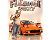 Funny Car Calendar 2027 – FLEImobil, Wolfie Wall Calendar with Classic Cars, Rally & Tuning Art thumbnail 10