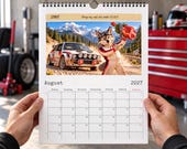 Calendario Auto Divertente 2027 – FLEImobil, Calendario da Parete Wolfie con Auto Classiche, Rally e Arte Tuning thumbnail 9