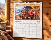 Calendario Auto Divertente 2027 – FLEImobil, Calendario da Parete Wolfie con Auto Classiche, Rally e Arte Tuning thumbnail 12