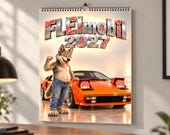 Calendario Auto Divertente 2027 – FLEImobil, Calendario da Parete Wolfie con Auto Classiche, Rally e Arte Tuning thumbnail 20
