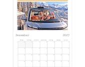Funny Car Calendar 2027 – FLEImobil, Wolfie Wall Calendar with Classic Cars, Rally & Tuning Art thumbnail 5