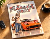 Calendario Auto Divertente 2027 – FLEImobil, Calendario da Parete Wolfie con Auto Classiche, Rally e Arte Tuning thumbnail 11