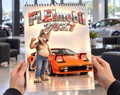 Calendario Auto Divertente 2027 – FLEImobil, Calendario da Parete Wolfie con Auto Classiche, Rally e Arte Tuning thumbnail 4
